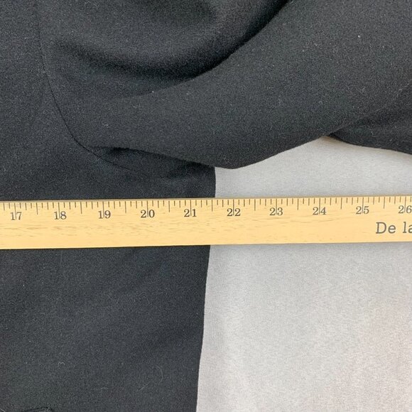 Tommy Hilfiger Mens Double Breasted Pea Coat 38S Medium Black Wool Jacket - Picture 8 of 10